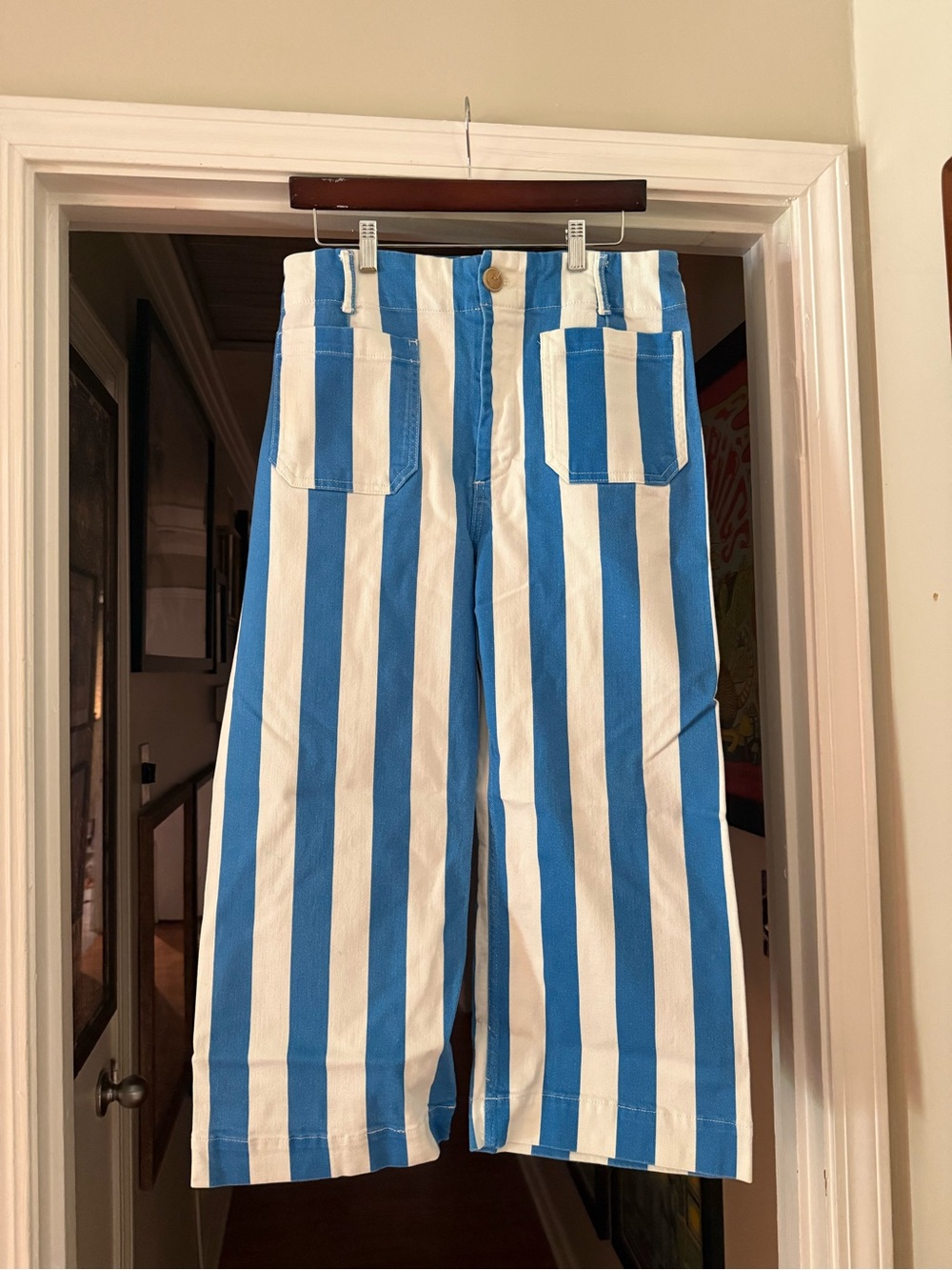 Anthropologie Maeve Colette High-Rise Wide-Leg Cropped Jeans - Picture 4 of 7